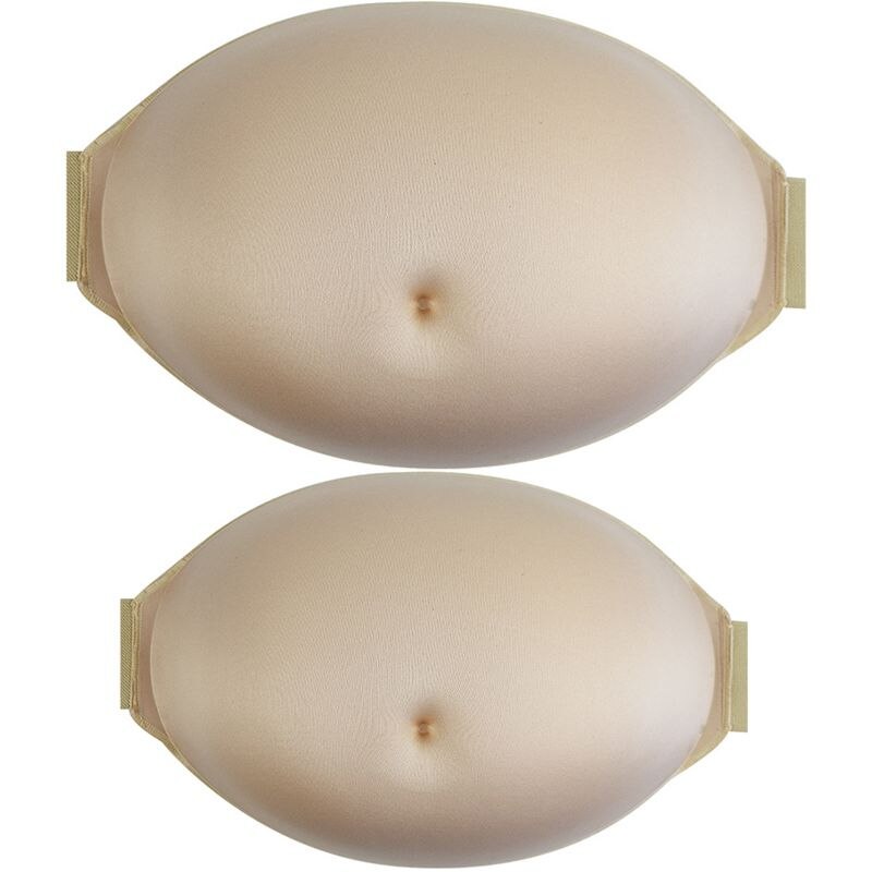 2 pz Pancia Finta Pancia Incinta di Stile, Adatto per il Maschio e Femmina Attori. Cotone Donna Incinta Pancia Finta, 160G e 120G