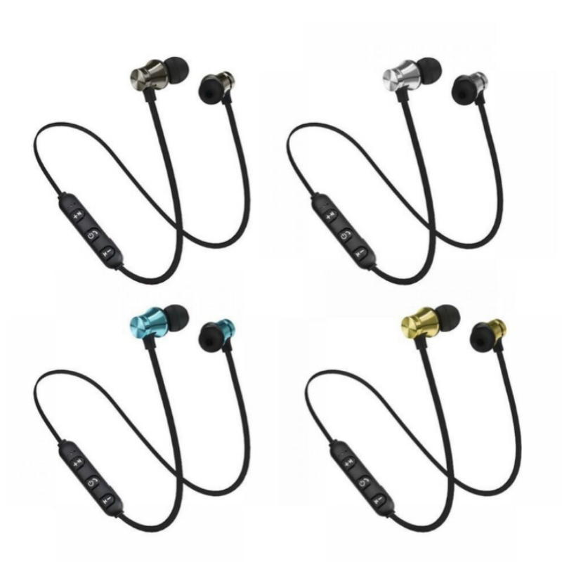 XT11 Magnetic Wireless bluetooth-compatible Earphone music headset Neck band sport Earbuds Earphone with Mic