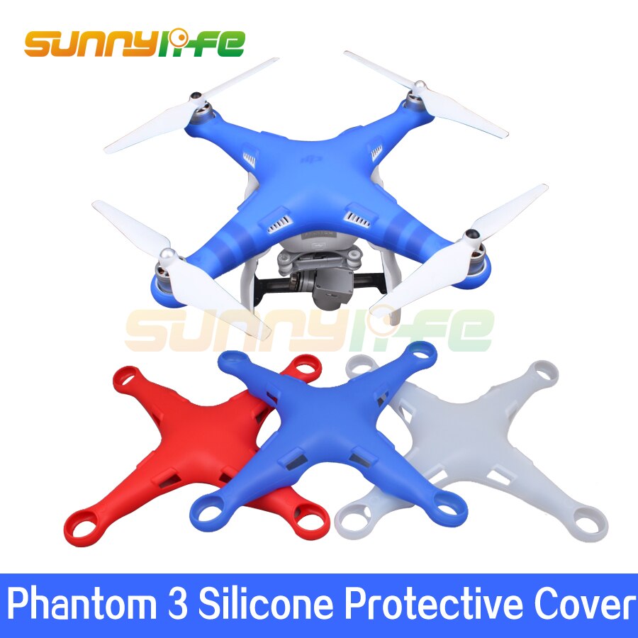 Ultra-Light Ultra-Dunne Siliconen Case Stofdicht Krasbestendig Beschermende Romp Cover Voor Dji Phantom 3 Drone body
