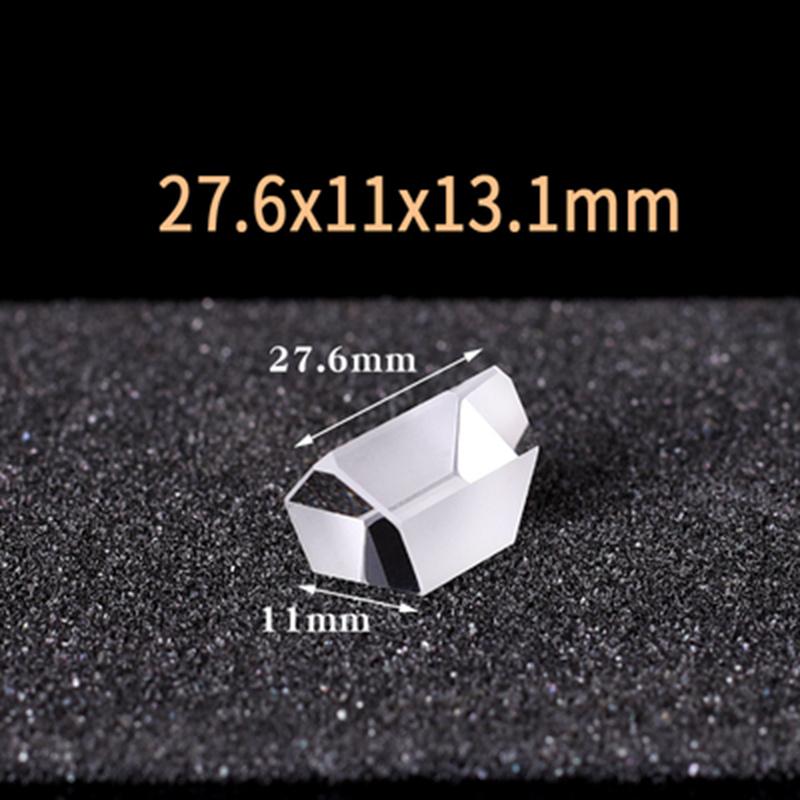 27.6x11x13.1mm Optical Glass Right Angle Roof Prism K9 Light Spectrum Physics Optics