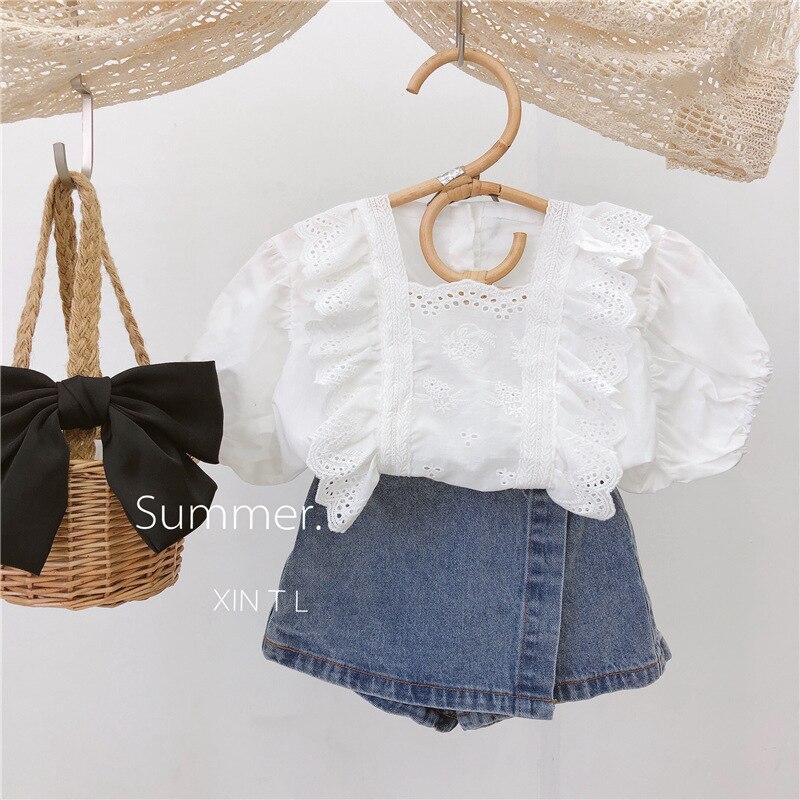 Kids Shorts Elastische Taille Boven Knielengte Elastische Taille Eenvoudige Solide Zachte Comfortabele Casual Mode Zomer Kinderen Meisjes