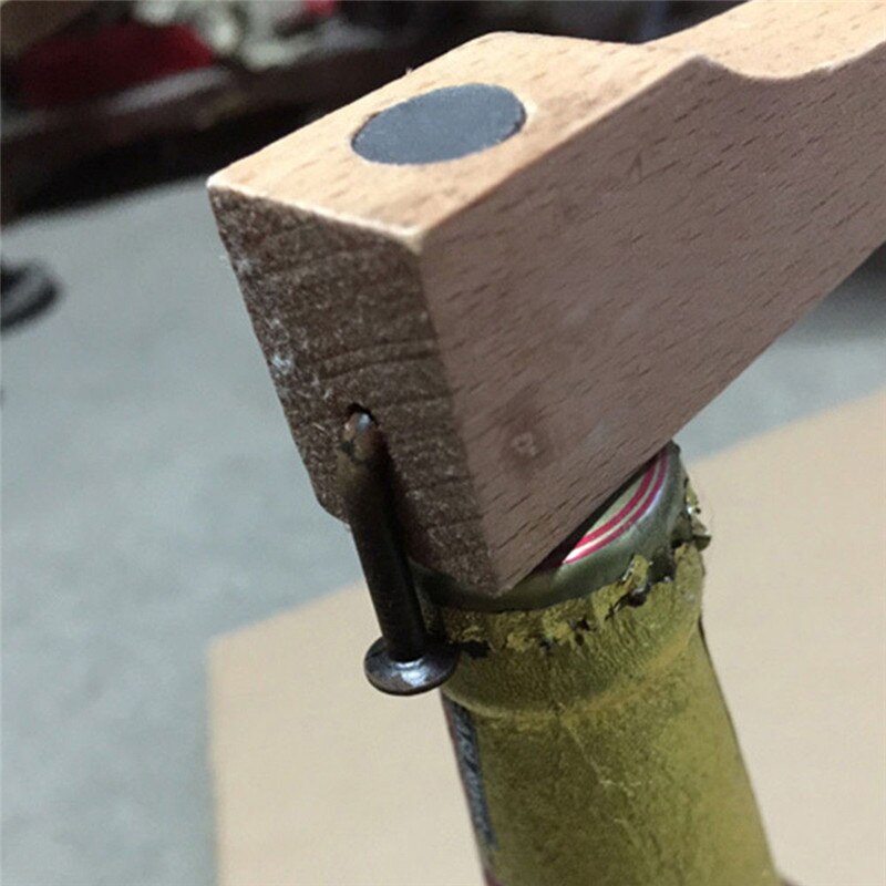 Beech Wooden Nail Can Opener Multifuctional Bottle Opener Jar Can Kitchen Manual Tool Gadget Bar Tool