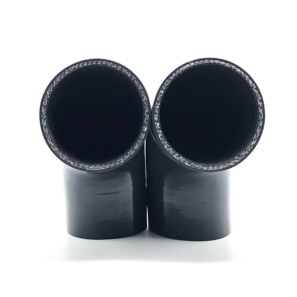2.5/ 63mm 90 degree Silicone reducer Hose Coupler tubo Piping hose Black
