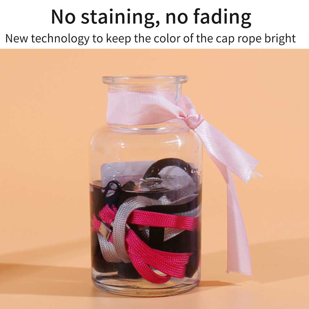 2pcs Accessories Hat Windproof Rope Cap Retainer Durable Solid Buckle Adjustable Portable Super Long Widen