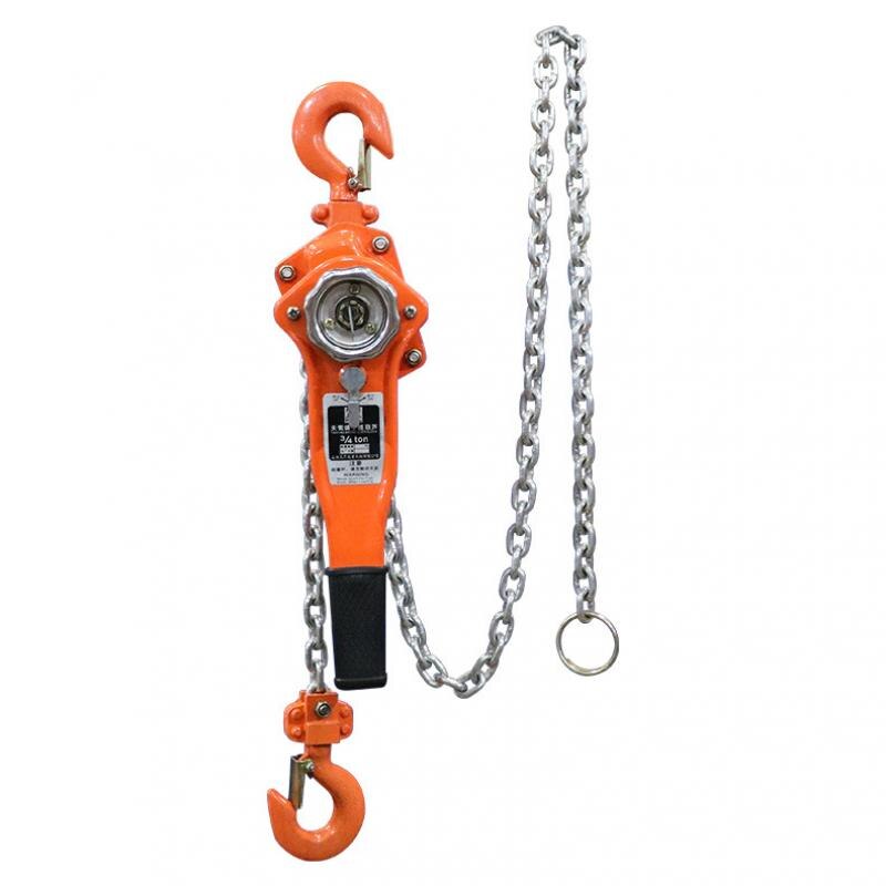 0.75t Pulley Chain Block Chain Hoist Cable Hand Control Pulley Crane 3m Manual Block Lift Pulley Lifting