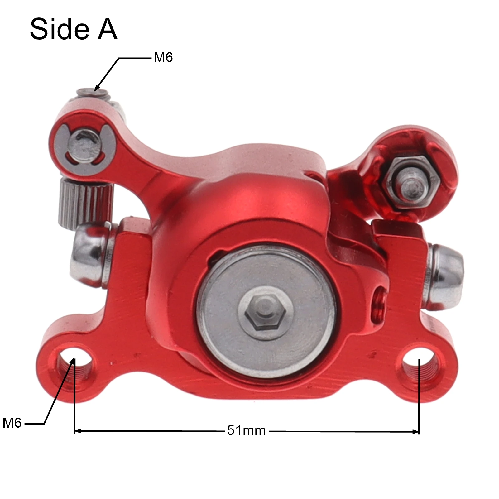 Rood Voor/Achter Disc Remklauw Voor 2 Takt 33cc 43cc 49cc Mini Moto Kids Dirt Pocket Bike Go kart Gas Scooter Atv Quad
