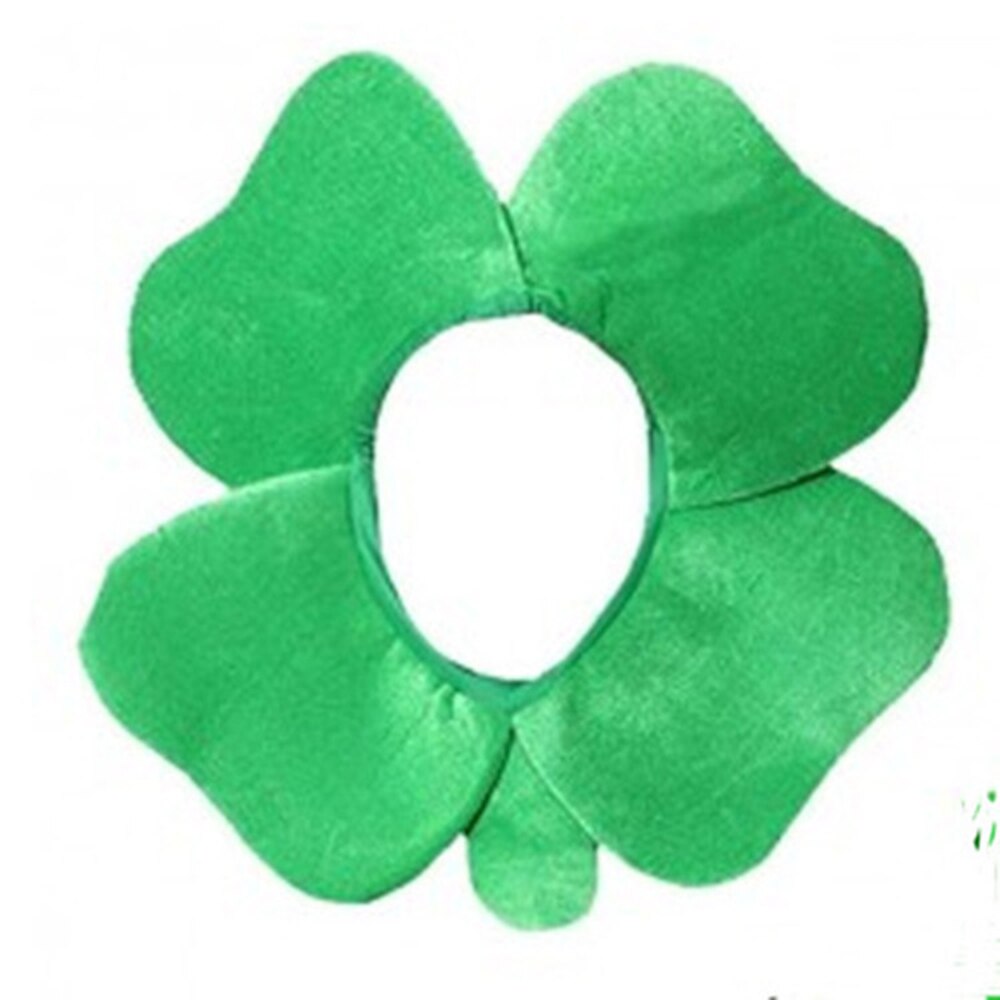 St. Patrick's Day Carnival Velvet Funny Clover Hats Irish Adult Caps Novelty Party Accessories Green Solid Men: Default Title