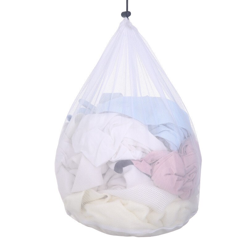 Malla de nailon para el hogar, bolsa de red con cordón, Bolsa de lavado de ropa, sujetador, Bolsa de red de almacenamiento, grueso, antiarañazos