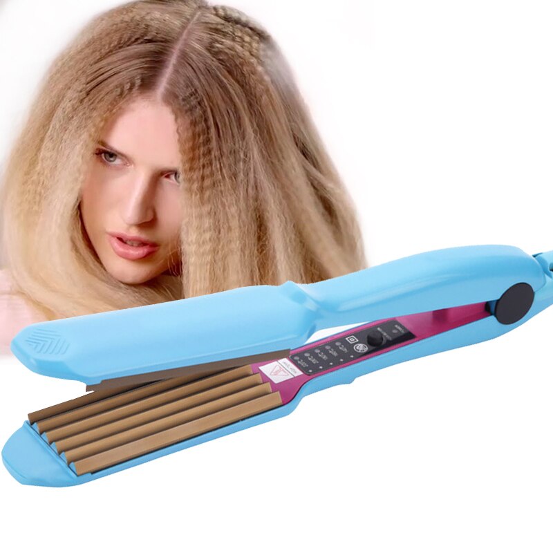 Hair Crimper Straightener Irons Fluffy Styling Hair Volume for Corn Corrugated Plates Ripple Machine Styling Tools