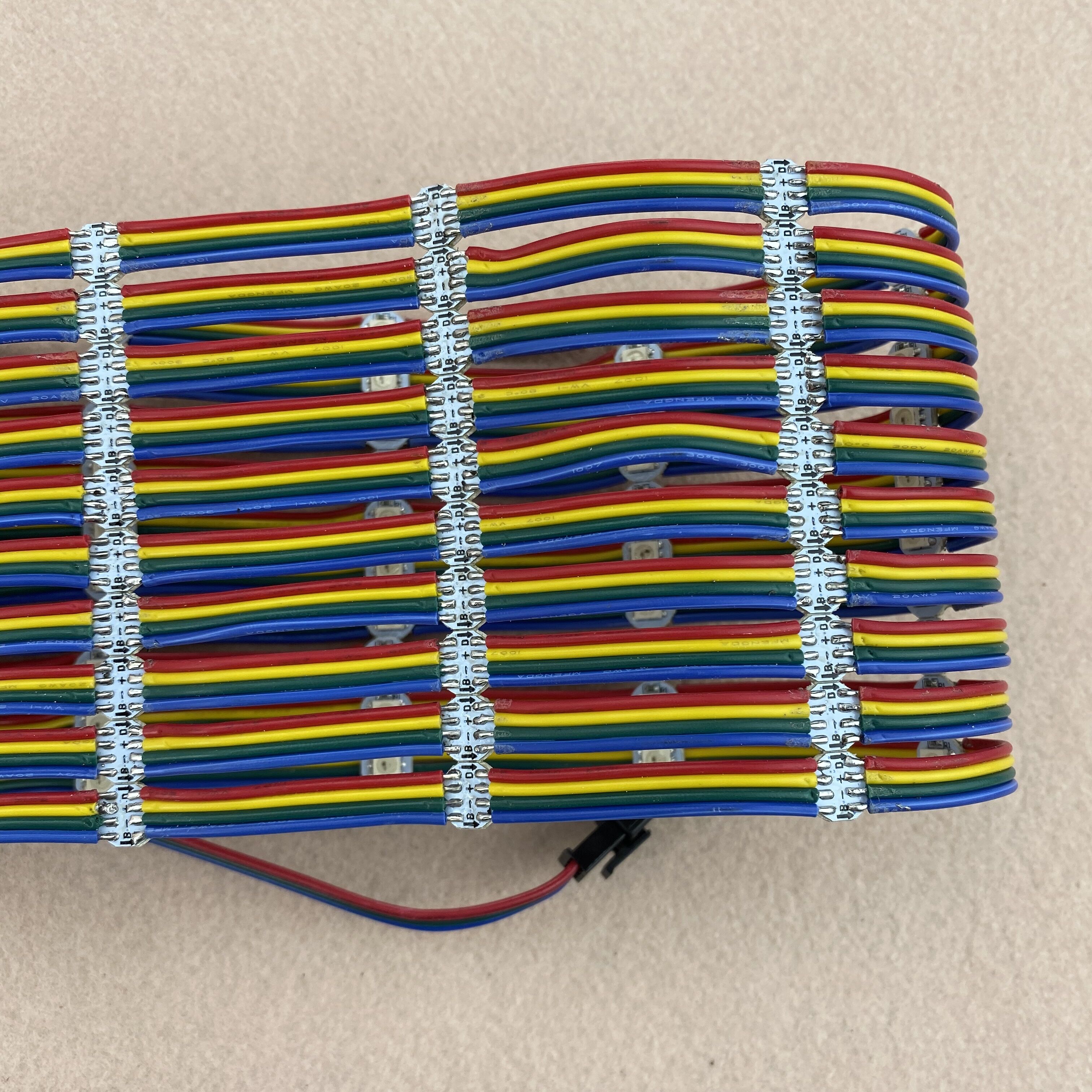 100pcs/string WS2813-RGB full color addressable LED pixel light;DC5V input;5cm/10cm/15cm wire spacing;with color wire;IP20