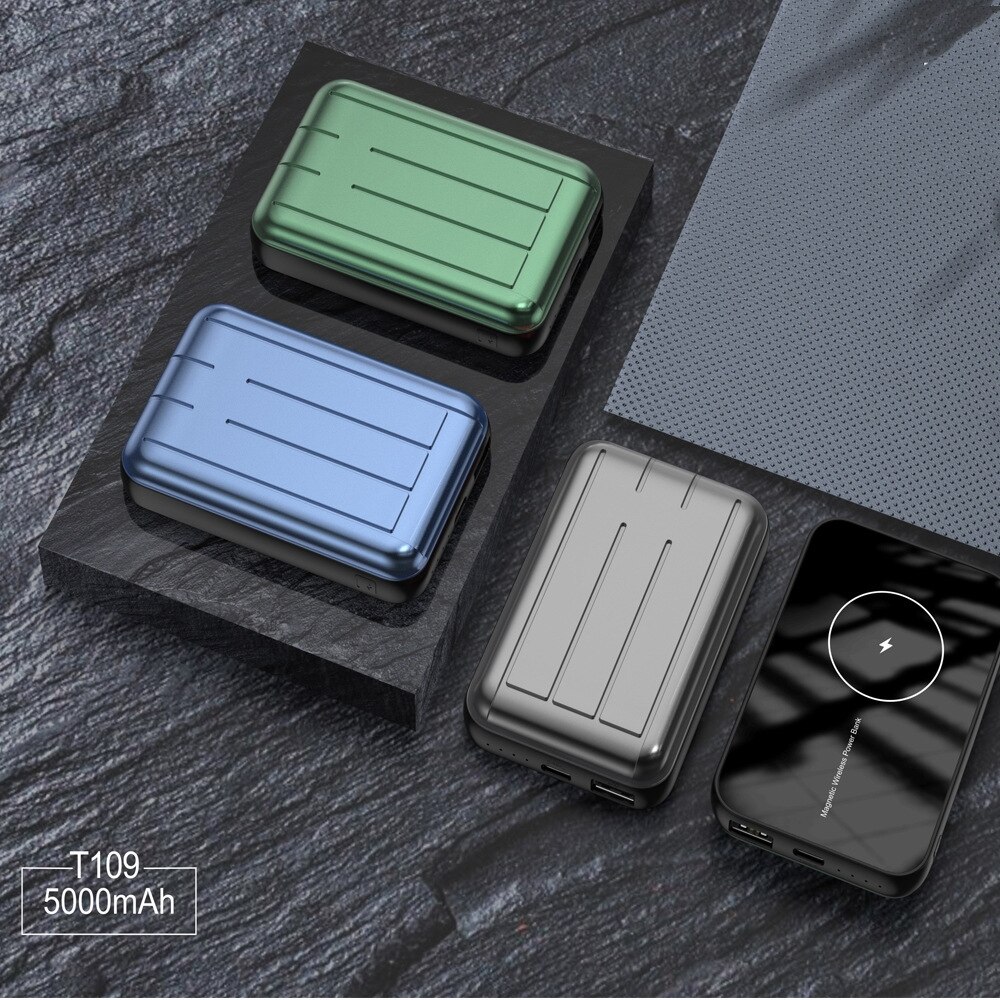 PINZHENG 20W Magsafe Drahtlose Ladegerät 5000mAh Energie Bank Für iPhone 12 Sicherung Halterung Tragbare Energie Für iPhone 12 Profi Max