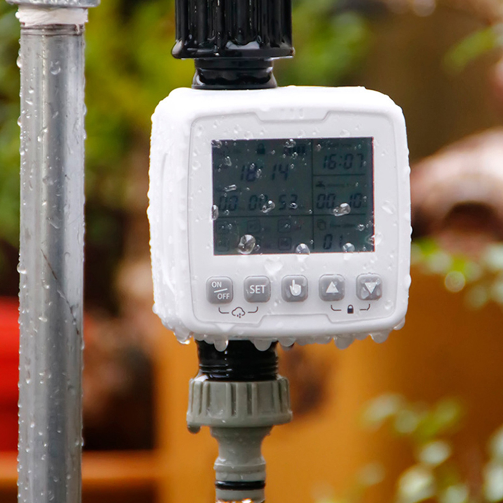 Rain Sensor Watering Controller System Watering Device 6 Separate Programs Digital Irrigation Timer for Garden Lawn Automatic