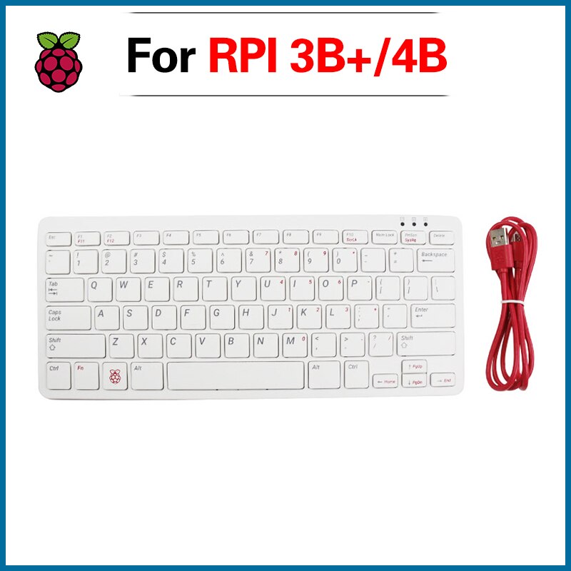 S ROBOT Raspberry Pi 4B Official Keyboard and Mouse For Raspberry Pi 4B / Raspberry Pi 3B / Raspberry Pi 3B+(Plus) RPI189