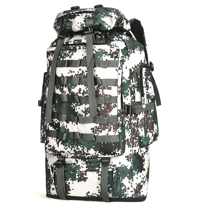 Bolsos de viaje para hombre, 75L, gran capacidad, mochila de nailon camuflada, equipaje portátil, mochila de uso diario, Bolsa de equipaje multifunción