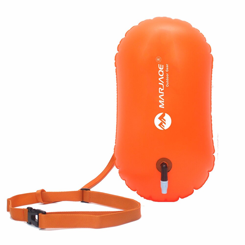2022 Swim Safe Buoy Tow Floats Pool Open Wild Swimming Inflatable Air Bag Orange: Orange
