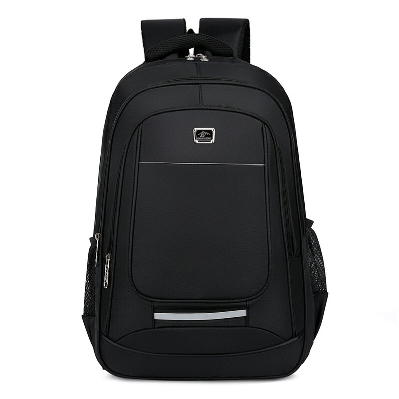 Large Capacity Waterproof Backpack Man Stylish Solid Color School Bags Travel Backpacks Multi-functional Laptop Bag For Men: Style 2