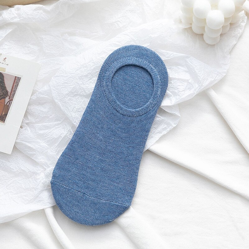 Sport Socks Boat Socks Autumn Invisible Socks Retro Trend Sport Socks men's/women's: Female treasure blue