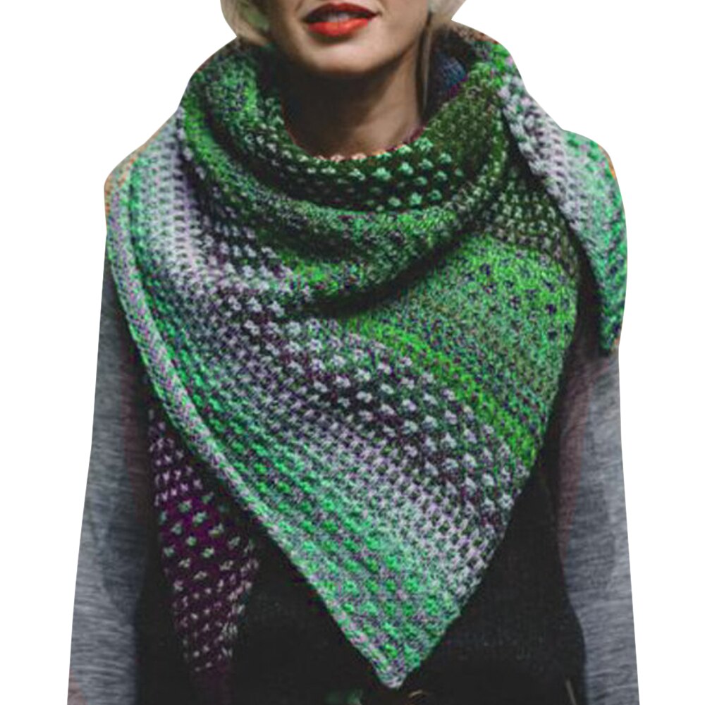 Winter Scarf Women Printed Scarf Female Warm Wrap Ski Sportswear Triangle Scarf Women Scarves: 5