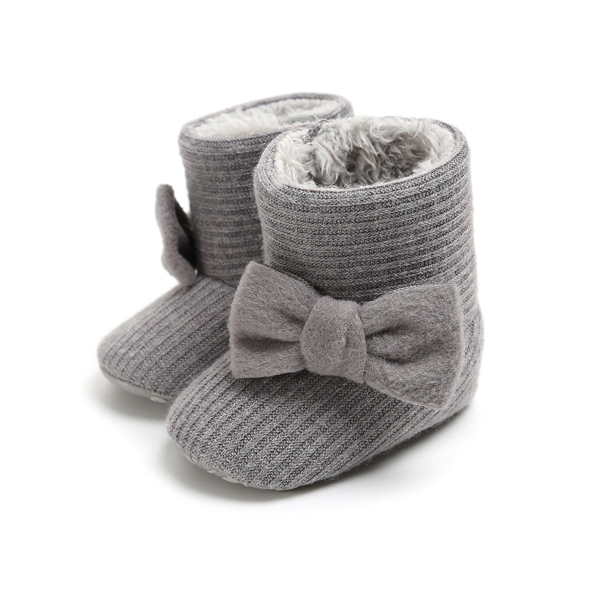 Babyschoenen baby laarzen winter baby jongen meisje schoenen plus fluweel dikke warme sneeuw katoen klittenband wieg strik 0-18m