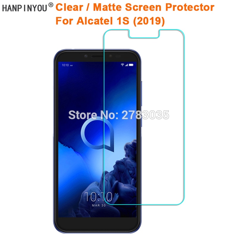 Voor Alcatel 1S ) 5.5 "Clear Glossy/Anti-Glare Mat Screen Protector Beschermende Film Guard (Niet Gehard Glas)