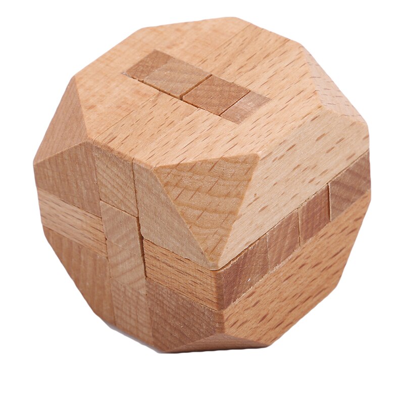 3 pièces/ensemble adulte en bois Puzzle serrure jouet Kong Ming serrure Lu Ban serrure en bois en boîte trois pièces Jupiter pyramide tetradecaèdre
