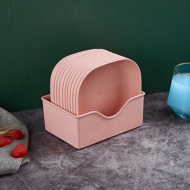 Dishes, Plastic Dining Table, Put Dishes, Bone Dishes, Spit Bone Dishes, Small Dishes, Trash Dishes: Coffee