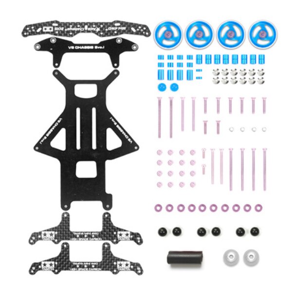 free homemade tamiya mini 4wd 94734 VS chassis EVO setting 1 set with front rear rollers damper: 11