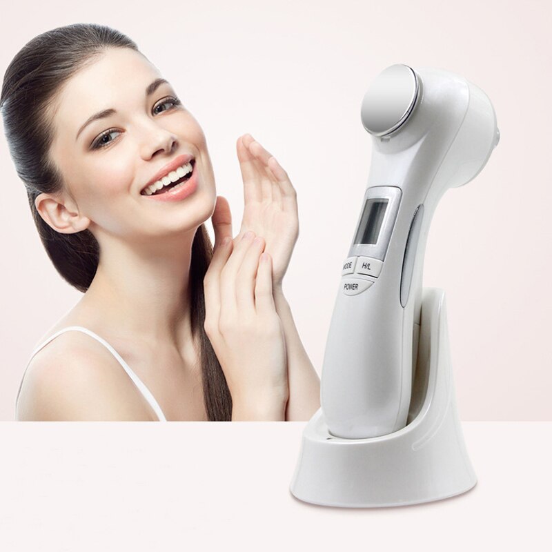 Gezicht Foton Rf Radio Frequentie Ems Mesotherapie Led Licht Therapie Microstroom Ultrasone Trillingen Facial Skin Lifting Massager