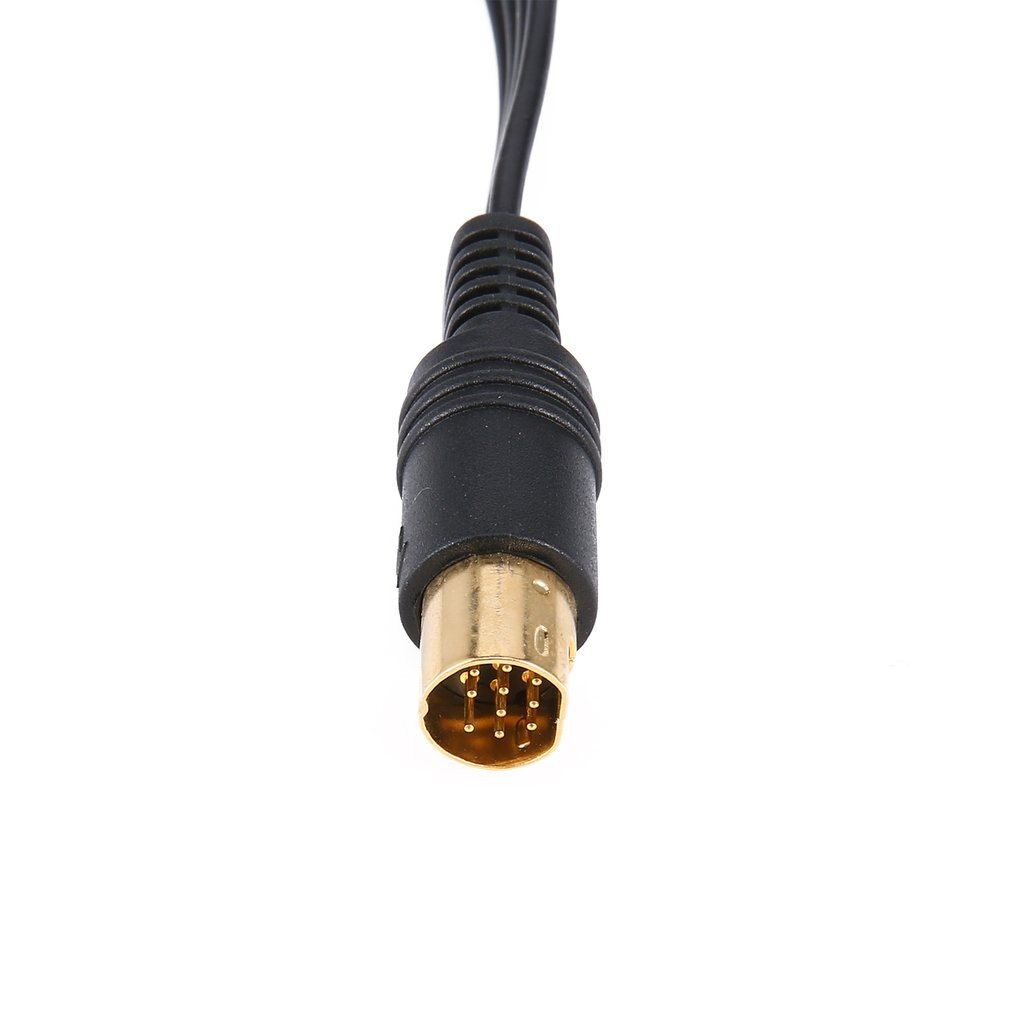 Vergulde SAV RCA Video Audio Composite-Kabel voor Sega Saturn S-Video AV