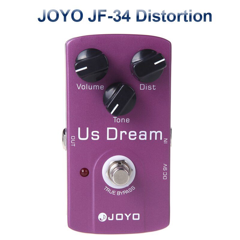 Joyo jf -14 elektrisch gitaareffectpedaal, true bypass-gitaarpedaal, american sound amp simulator, gitaaraccessoires en onderdelen: Wij dromen