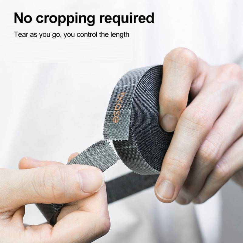 Detachable Velcro Cable Electrical Line Tie Fixer Fastener Mount Desk Wall Wire Organizer Self-Adhesive Cord Holder Organizing