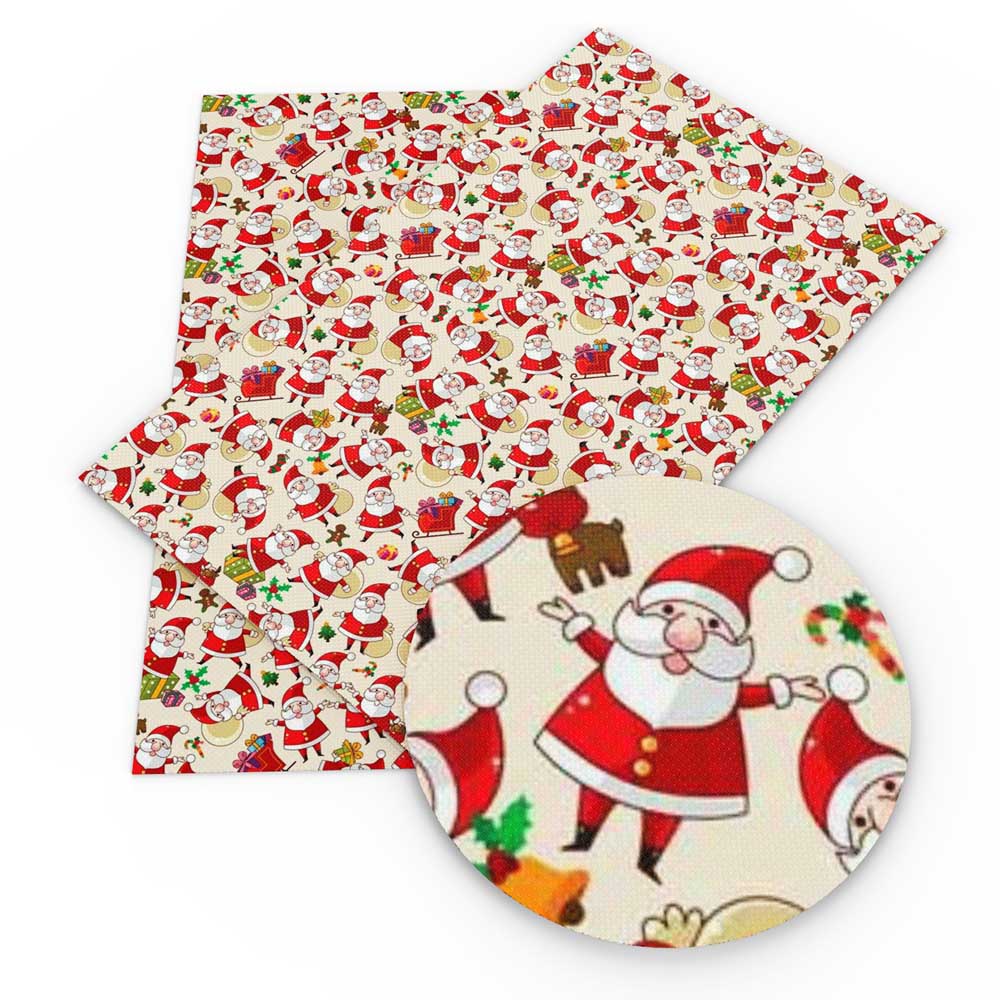 30*140cm noël imprimé Faux cuir tissu feuille similicuir vêtements tapisserie d'ameublement bricolage boucles d'oreilles cheveux arcs, 1Yc11687: 1073383004