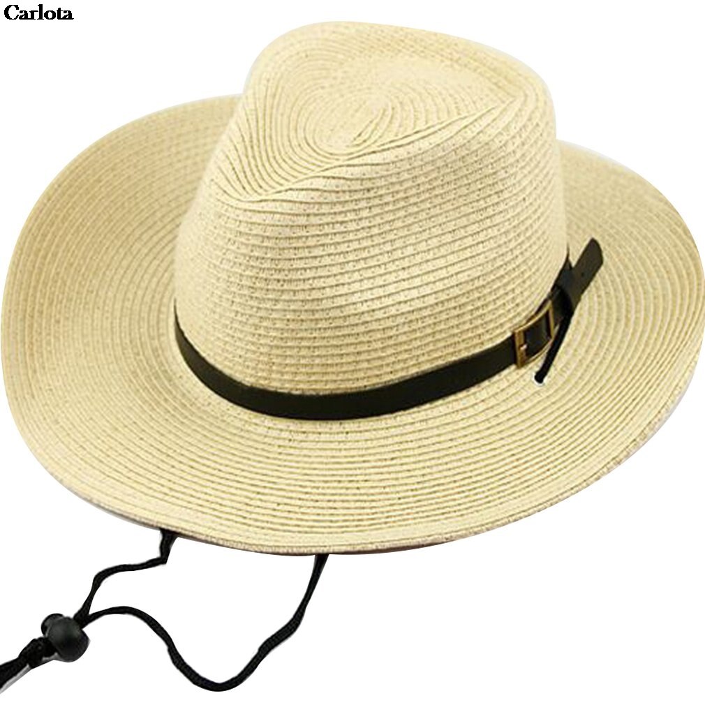 Summer Foldable Straw Hat Sun Protection Western Cowboy Hat Child Against Uv Rays Beach Sunhat Wide Brim Cowgirl Hats