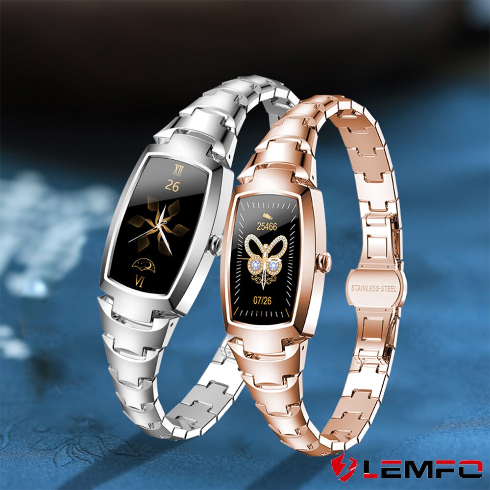 Smartwatch femmes H8 Pro LEMFO montre intelligente IP67 étanche Fitness Bracelet fréquence cardiaque ECG moniteur pour Android IOS PK H8