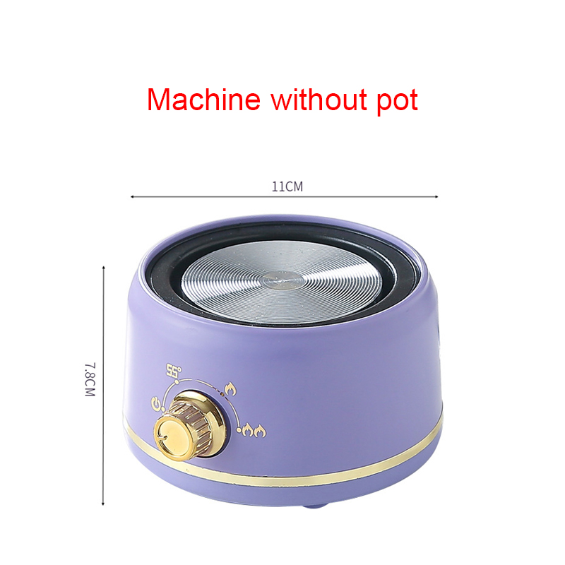 Mini Electric Stove Thermostatic heating furnace Tea warmer Coffee Milk Heater Wax/Chocolate melting Machine Stainless steel Pot