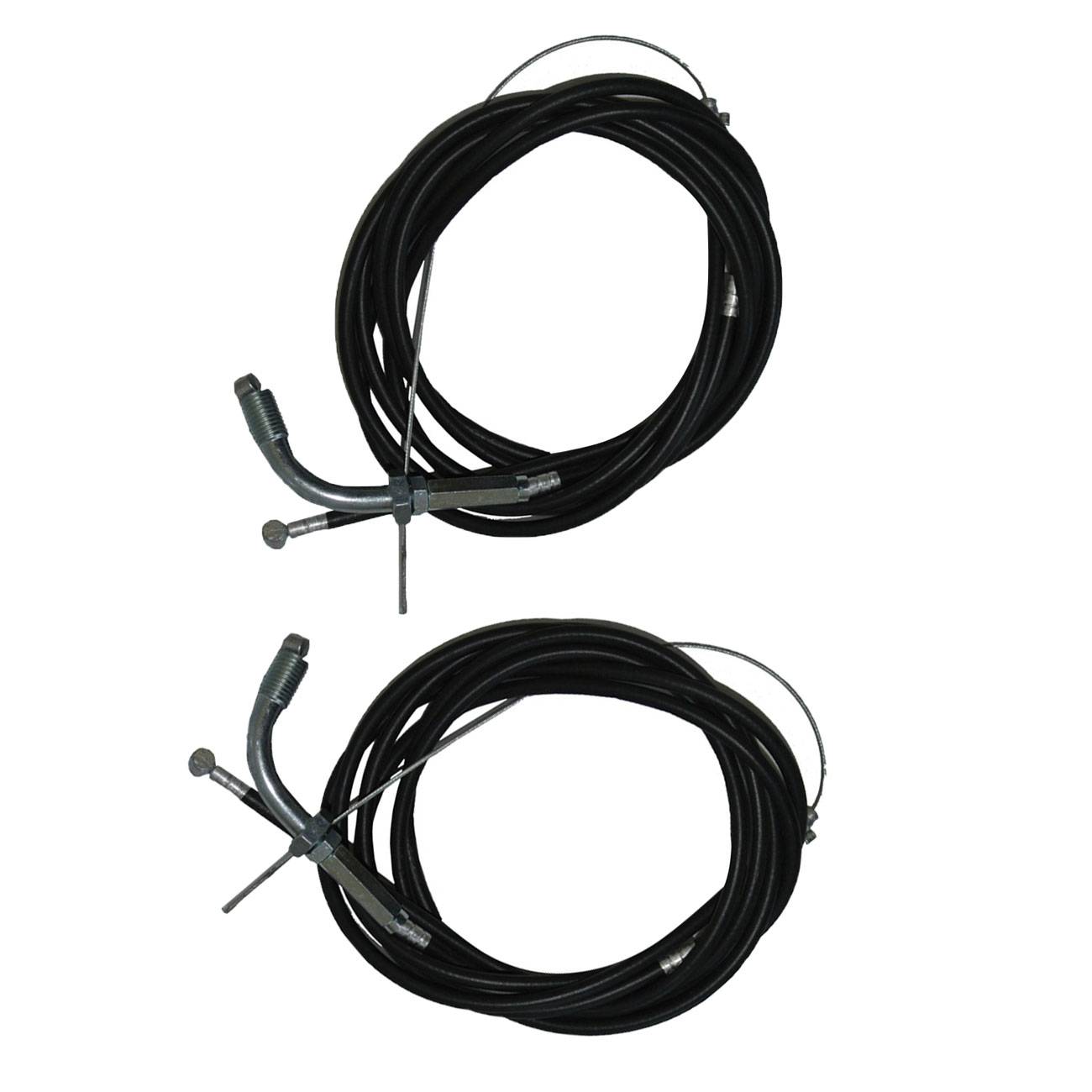 2pcs Throttle Cable Clutch Cable Fits 66/80cc 2 Stroke Motorized Bicycle Engine