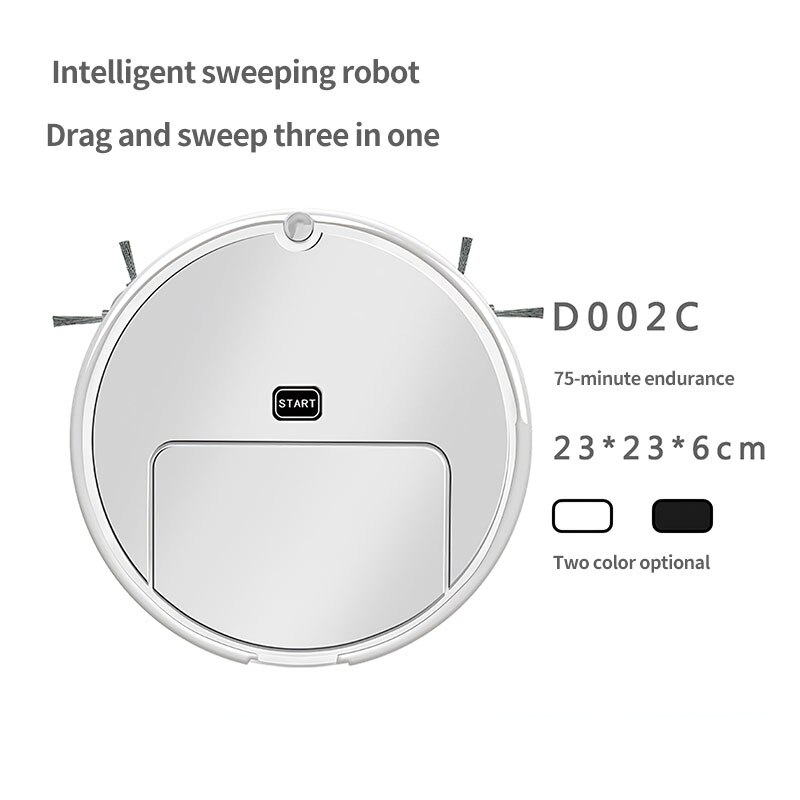 Home Intelligent Robot Vacuum Cleaner Smart Cleaning Wet Mopping Sweeping Dust Self Navigated Rechargeable Smart Cleaner Robot