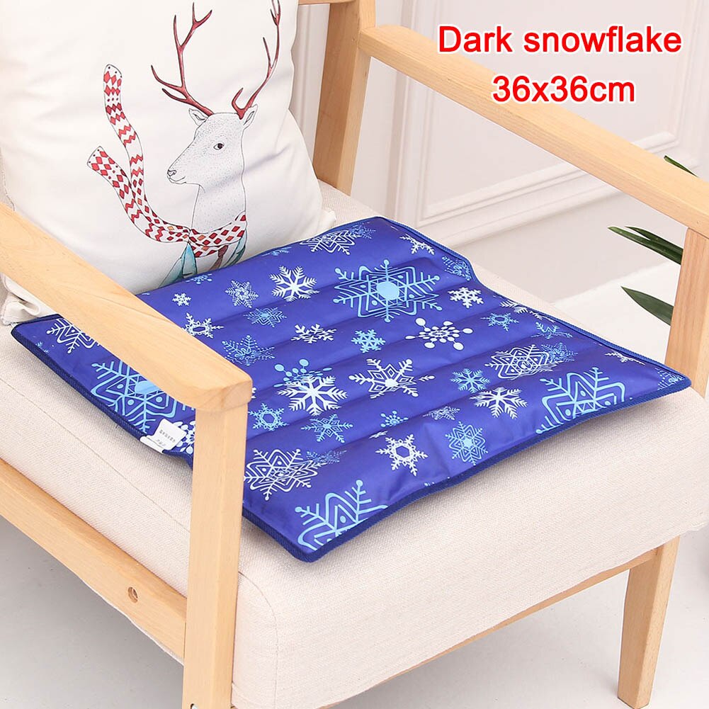 Sommer kølepude vand ispude kæledyrskøler vandinjektion bilsædehynde almohadilla de hielo de verano uyt shop: 36 cmx 36cm mørk snef