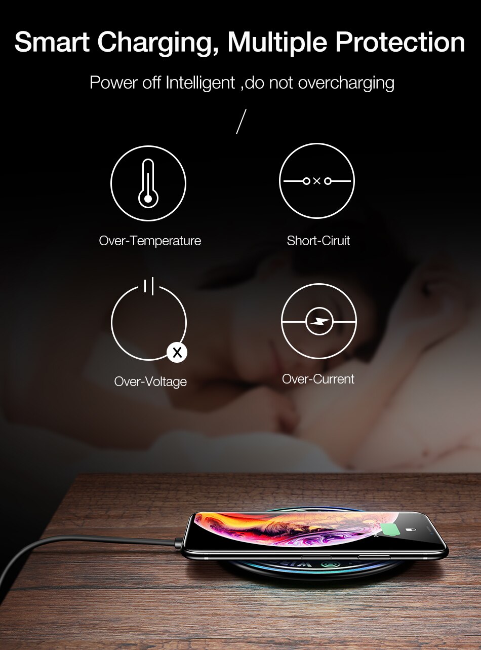 Wireless Charger For Blackview BV9500 plus BV9600 BV9700 BV9800 BV9900 BV6800 BV5800 pro Qi Fast Charging Pad Phone Accessory