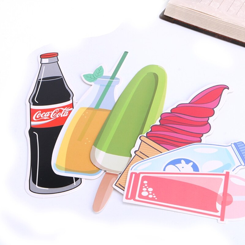 30pcs Cute Candy Bookmarks Paper Clip Office School Supply Stationery Funny M17F