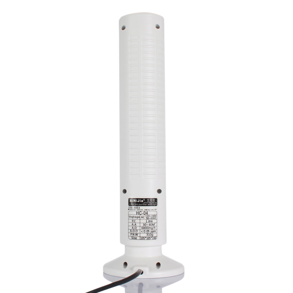 Ioniseur d&#39;air, purificateur d&#39;air, ioniseur d&#39;air, générateur d&#39;ions négatifs, barre d&#39;oxygène, élimine le formaldéhyde, poussière de fumée, pm2.5