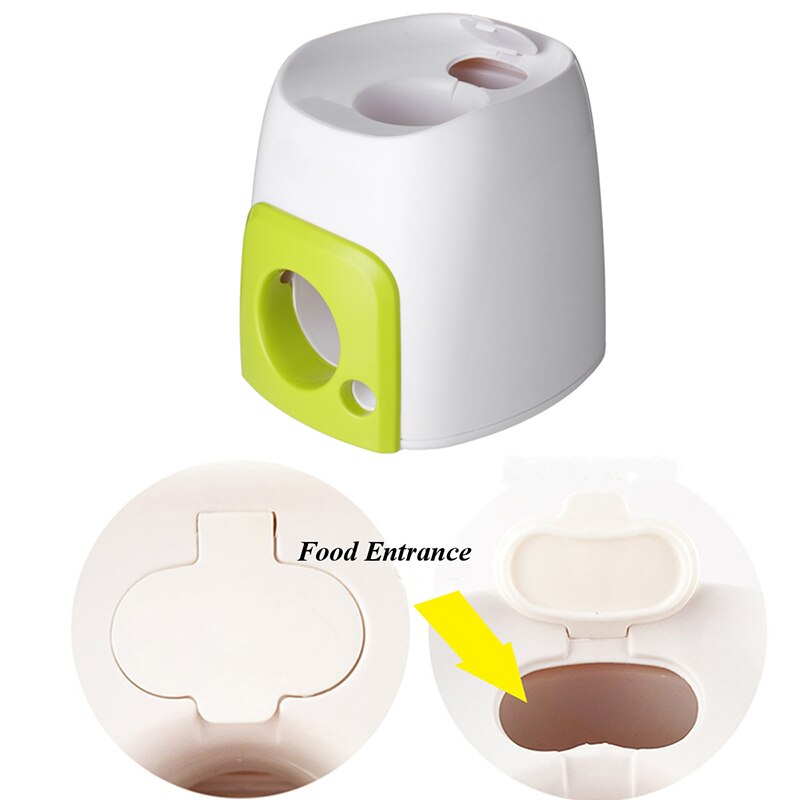Automatic Pet Feeder Interactive Fetch Tennis Ball Launcher Dog Training Toys Throwing Ball Machine Pet Food Emission Device