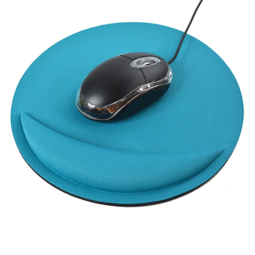 Voberry Muismat Polssteun Ondersteuning Thicken Mouse Pad Multi-color Zachte Comfort Mouse Pad Mat Muizen Anti Slip circulaire 21*21Cm
