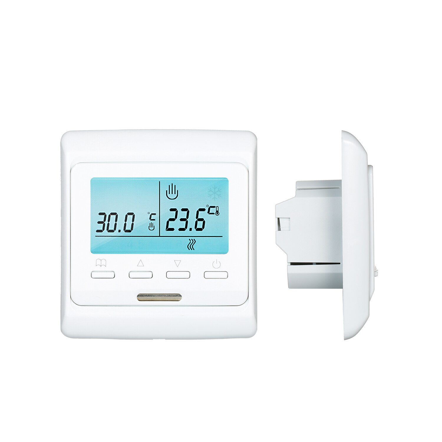 hugge Fremhævet sang Programmerbar smart termostat til vand / elektrisk opvarmning tænd / sluk  aktuator udvendig sensor stor lcd-skærm med baggrundslys – Grandado
