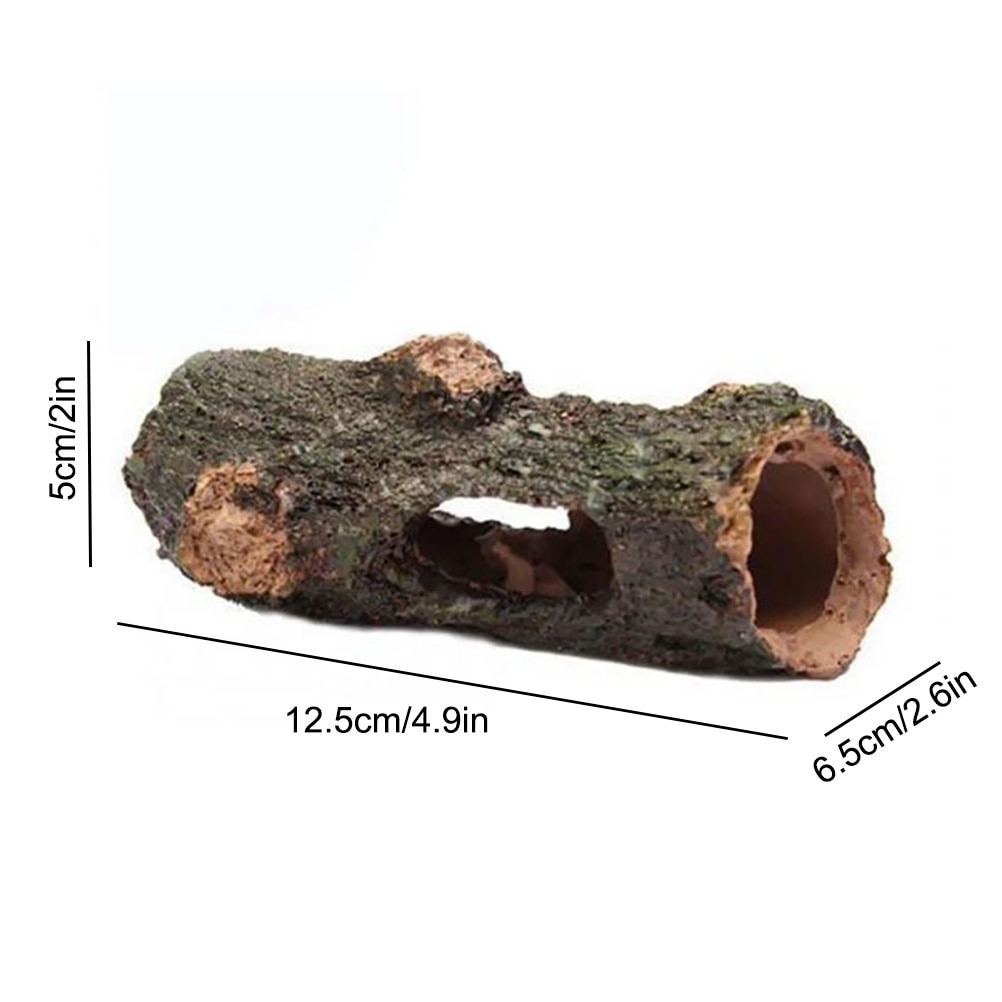Resin Aquarium Ornament Hollow Trunk Fish Tank Tree Log Wood Landscape Fish Tank Decoration