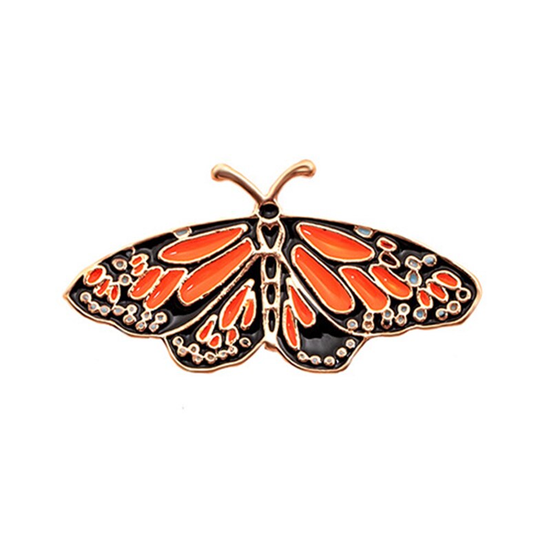 Monarch Vlinder Pin Levendige Insect Lente Broche Revers Pin Voor Vrouwen Lxh