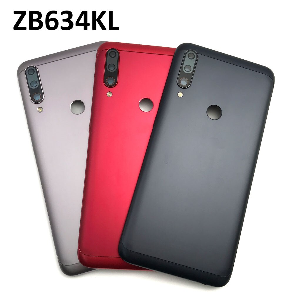 Terug Batterij Deur Achter Behuizing Cover Case + Camera Lens + Side Key + Volume Knop Voor Asus Zenfone Max plus (M2) ZB634KL A001D
