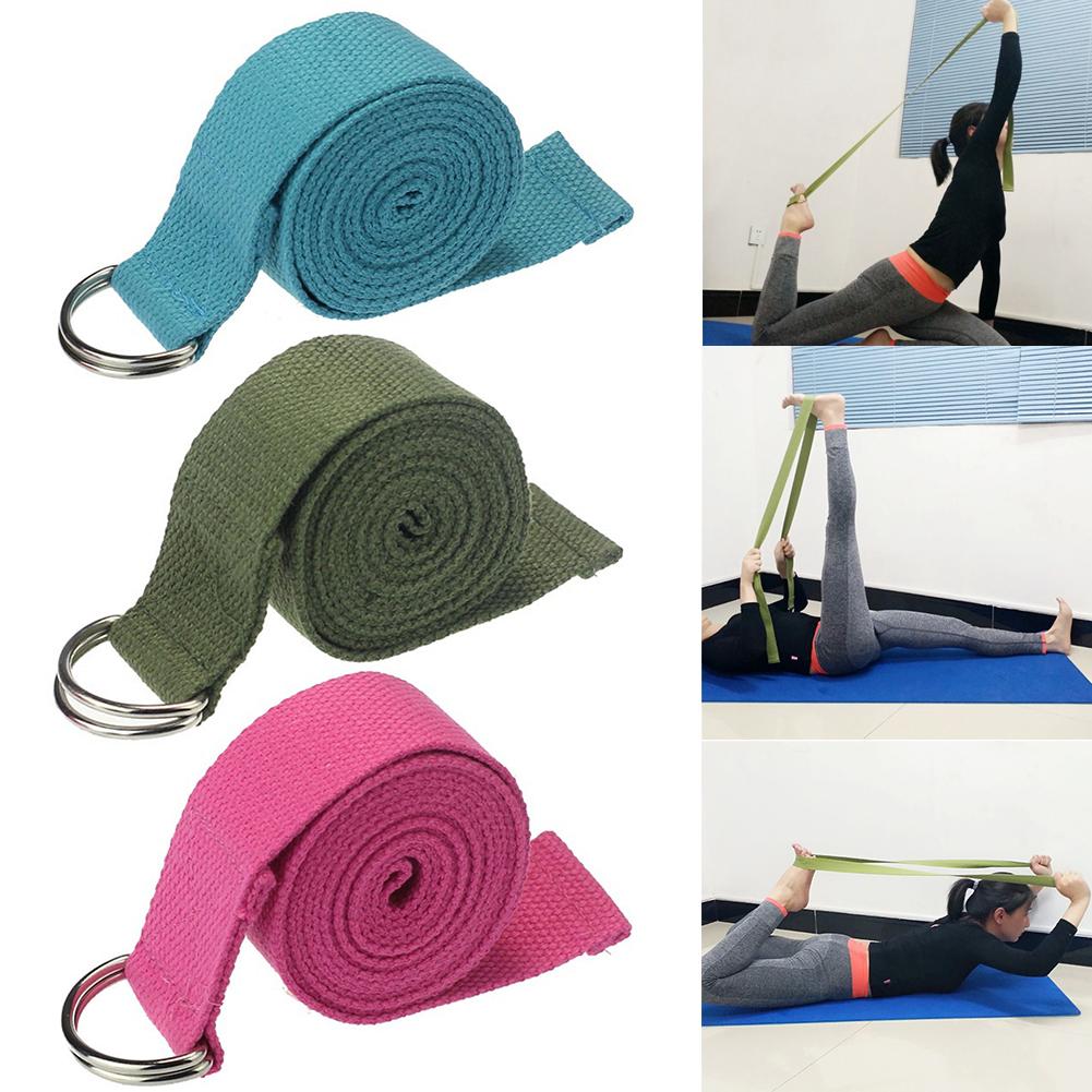 Anti-slip yoga pilates stretch rem bælte gym fysisk træning bomuld fitness modstand bånd talje arme ben træning tilbehør