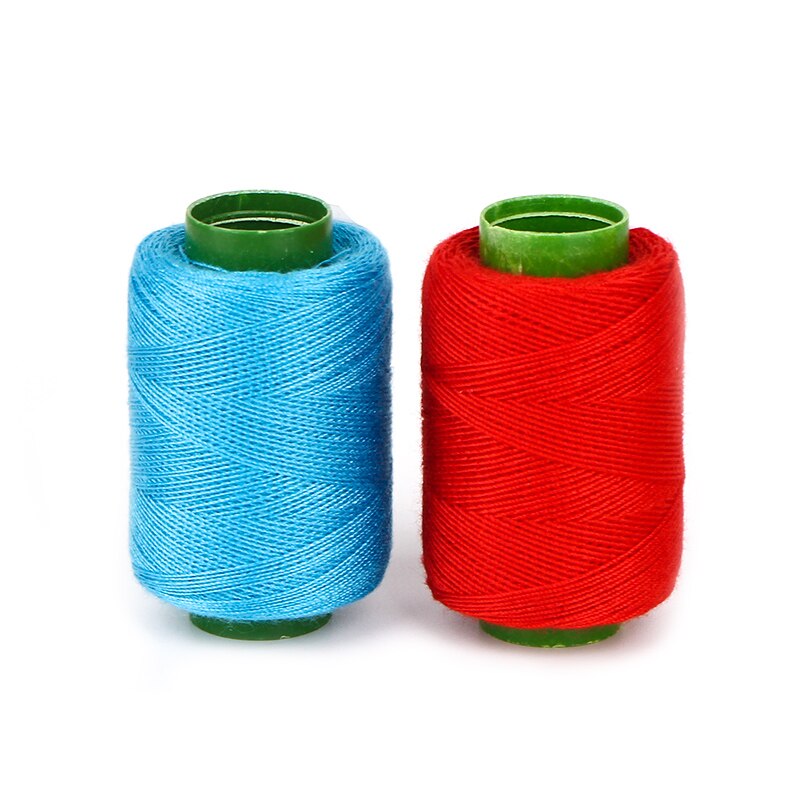 Rouleau de fil à coudre multicolore 300 Polyester, ensemble de fils solides et durables pour Machines à main, 100% mètres