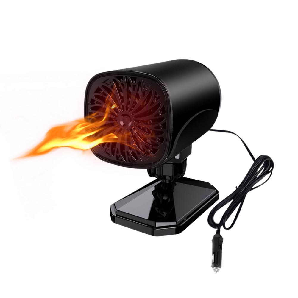 12V/24V 120W Auto Draagbare Elektrische Droger Voorruit Defogging Sneeuw Voorruitverluchting Ontdooier Winter Warmer Verwarming koelventilator: 24V